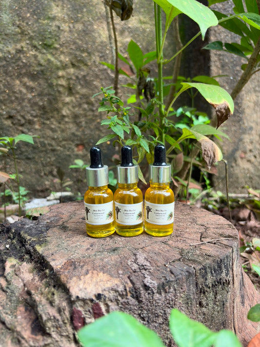 Cedarwood Essential Oil for grounding, protection, meditation, and spiritual strength