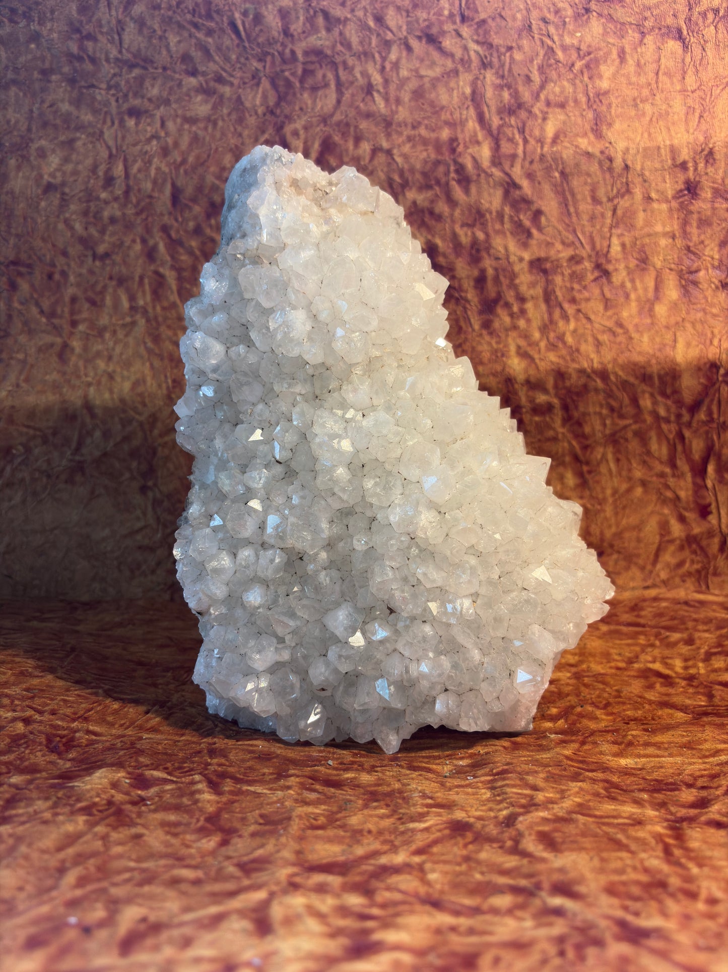 Himalayan Clear Quartz Geode for energy cleansing, manifestation, and spiritual clarity