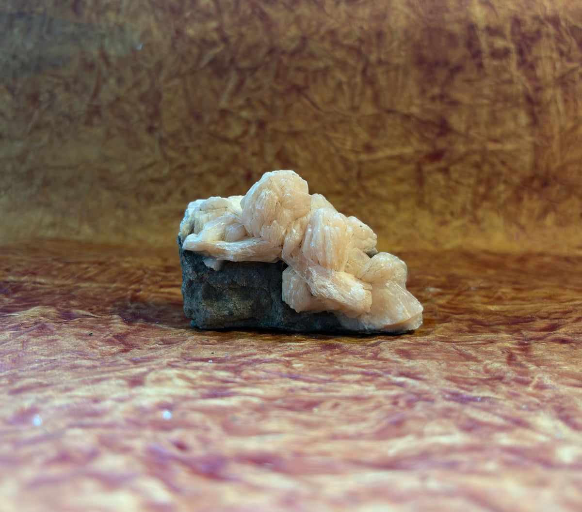 Natural Stilbite crystal geode