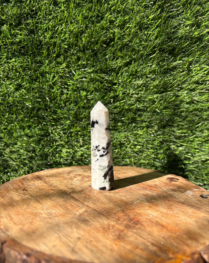 Rainbow Moonstone Crystal Tower
