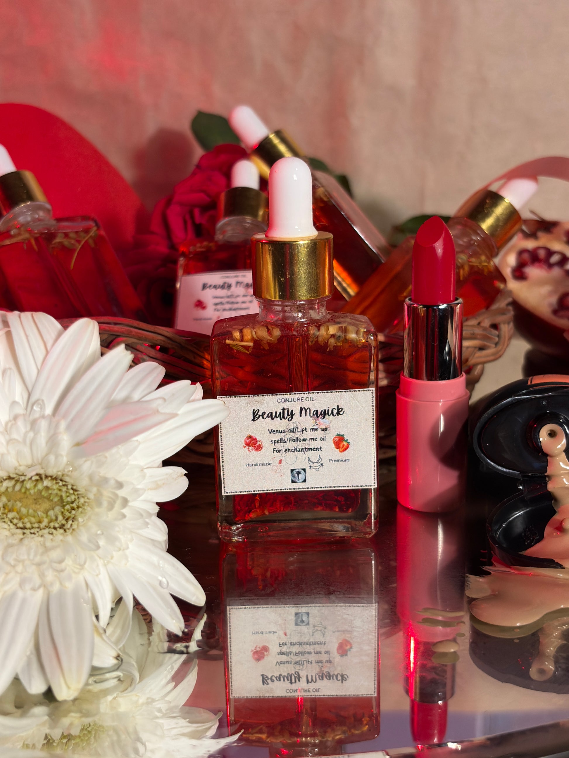Beauty magick conjure oil for attraction confidence and self love rituals