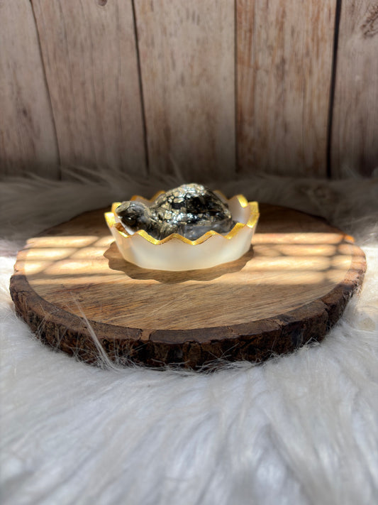 Pyrite Tortoise With Bowl