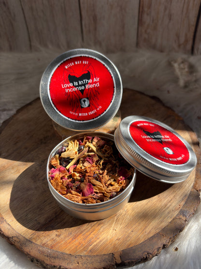 Love is in the air incense blend for romance attraction and calming rituals