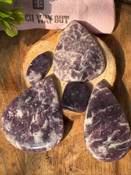 Lepidolite Crystal Cabochons