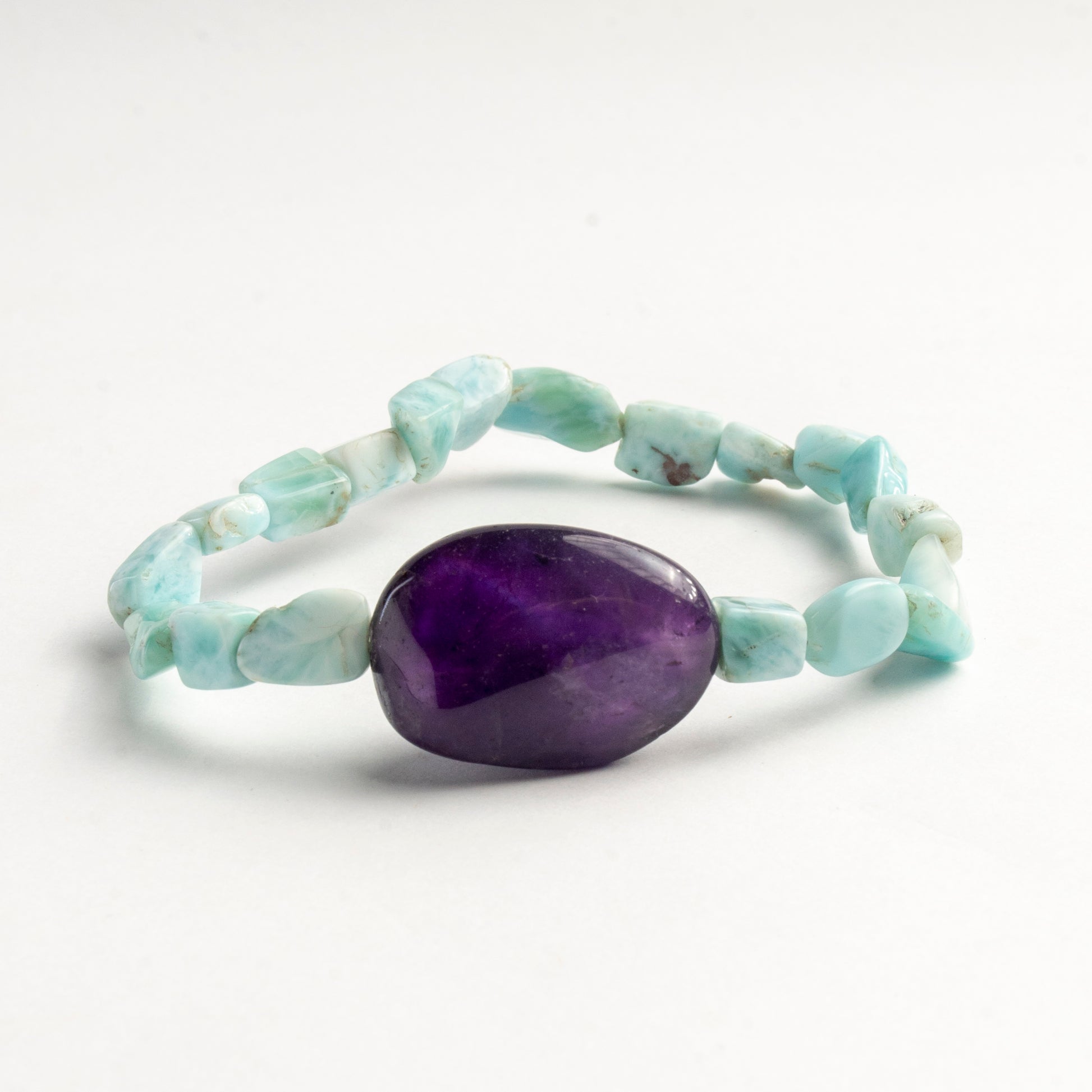 Protection, Harmony, Peace, Clarity, Spirituality  Crystal And Stone Combination Bracelet Jewellery