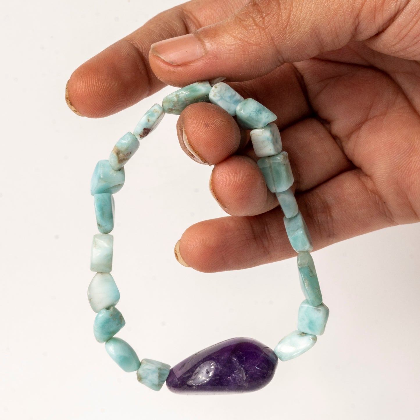 Protection, Harmony, Peace, Clarity, Spirituality  Crystal And Stone Combination Bracelet Jewellery