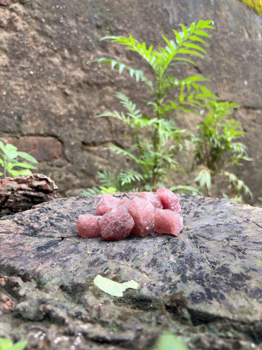 Strawberry Quartz Raw Crystal Stone