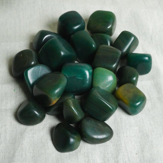 Green Jade Crystal Tumbles/Tumbled Stone