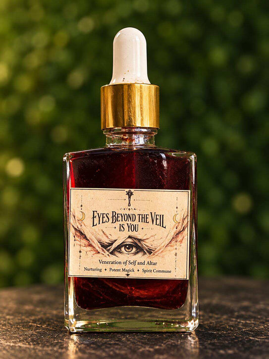 Eyes Beyond the Veil Is You Conjure Oil for spiritual protection, personal power, and spirit communion