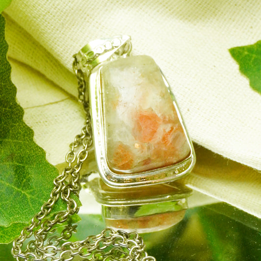 Real Sunstone Crystal Fancy Pendant